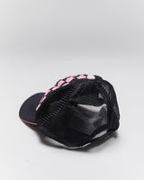 Vintage Y2K Diesel Checked Embroidered Logo Trucker Cap - OS