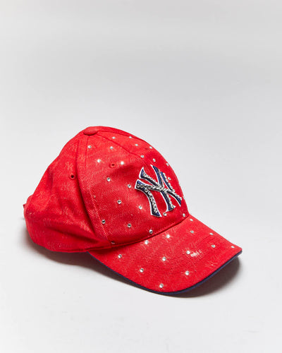 Vintage Y2K New York Yankee Sequinned Baseball Cap - OS