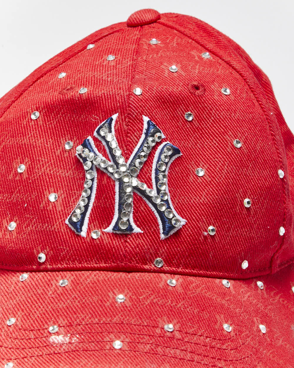 Vintage Y2K New York Yankee Sequinned Baseball Cap - OS