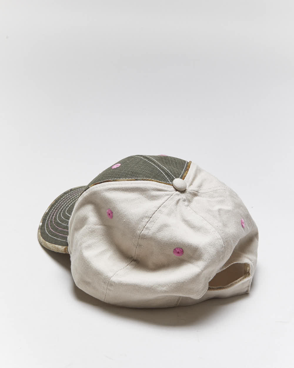 Vintage 2000's CAT Embroidered Camouflage Brim Baseball Cap - OS