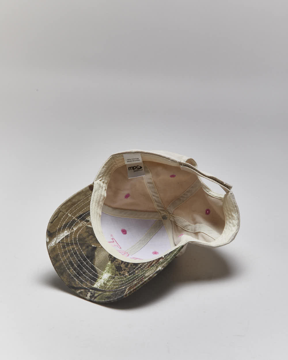 Vintage 2000's CAT Embroidered Camouflage Brim Baseball Cap - OS