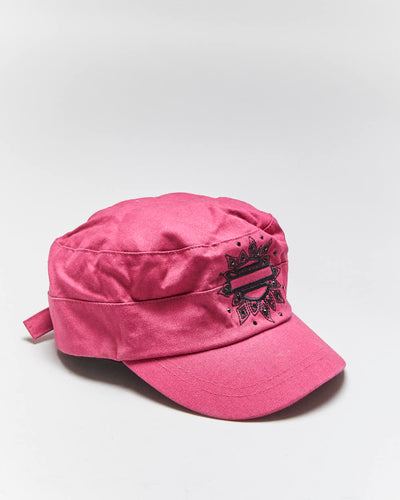 Vintage 2000's Harley Davidson Embroidered Military Style Cap - OS