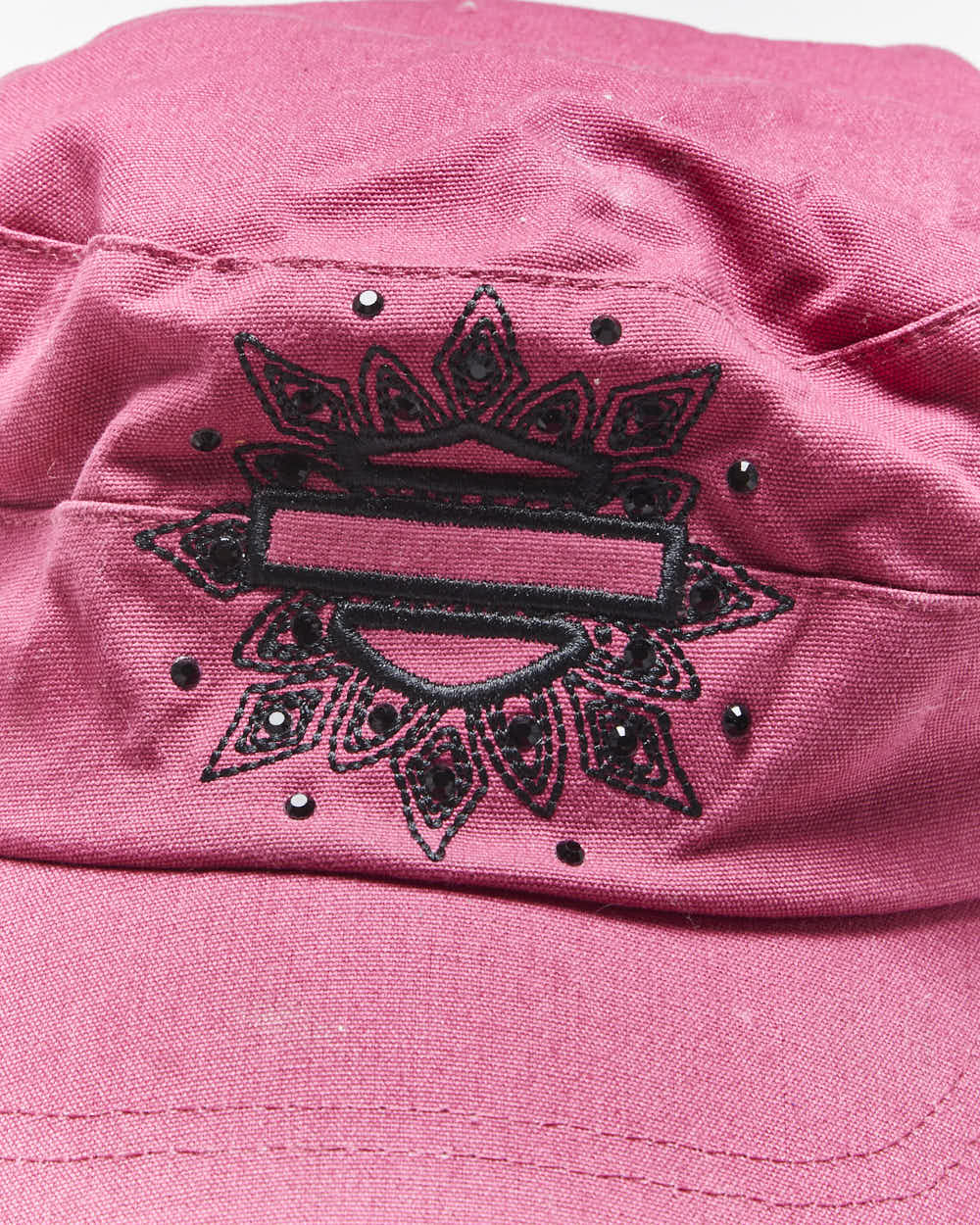 Vintage 2000's Harley Davidson Embroidered Military Style Cap - OS