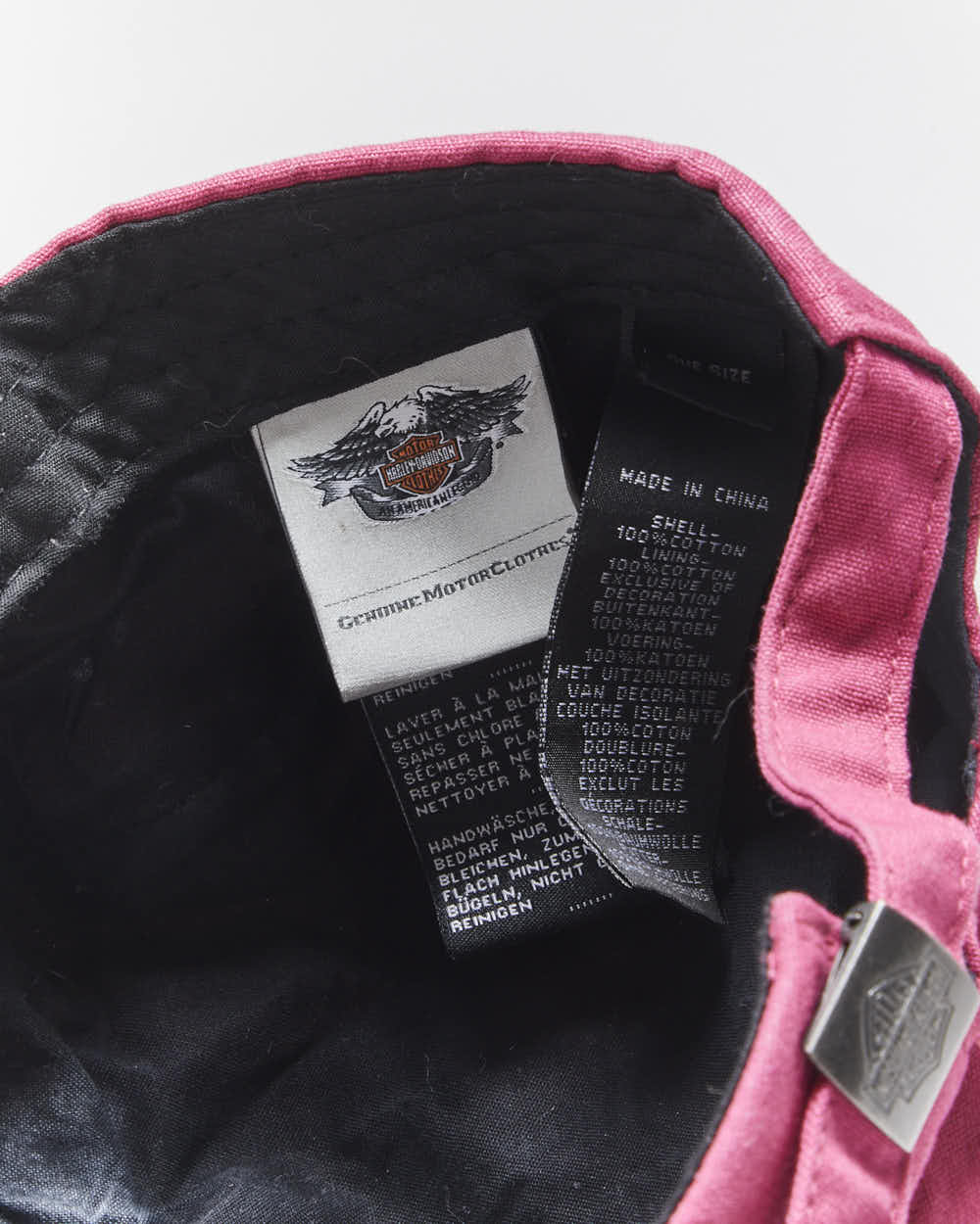 Vintage 2000's Harley Davidson Embroidered Military Style Cap - OS