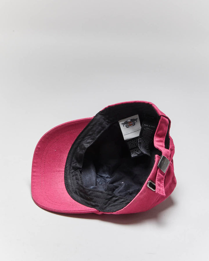 Vintage 2000's Harley Davidson Embroidered Military Style Cap - OS