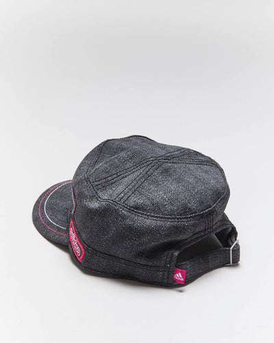 Vintage Y2K Adidas Embroidered Flat Top Military Style Cap - OS