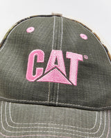 Vintage Y2K CAT Embroidered Logo Camouflage Brim Baseball Cap - OS