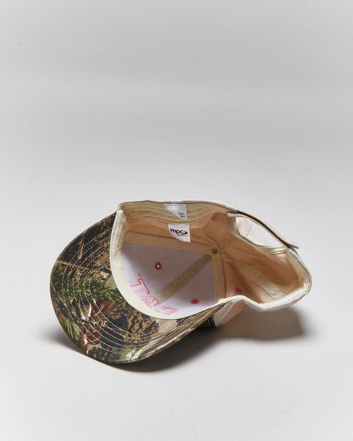Vintage Y2K CAT Embroidered Logo Camouflage Brim Baseball Cap - OS