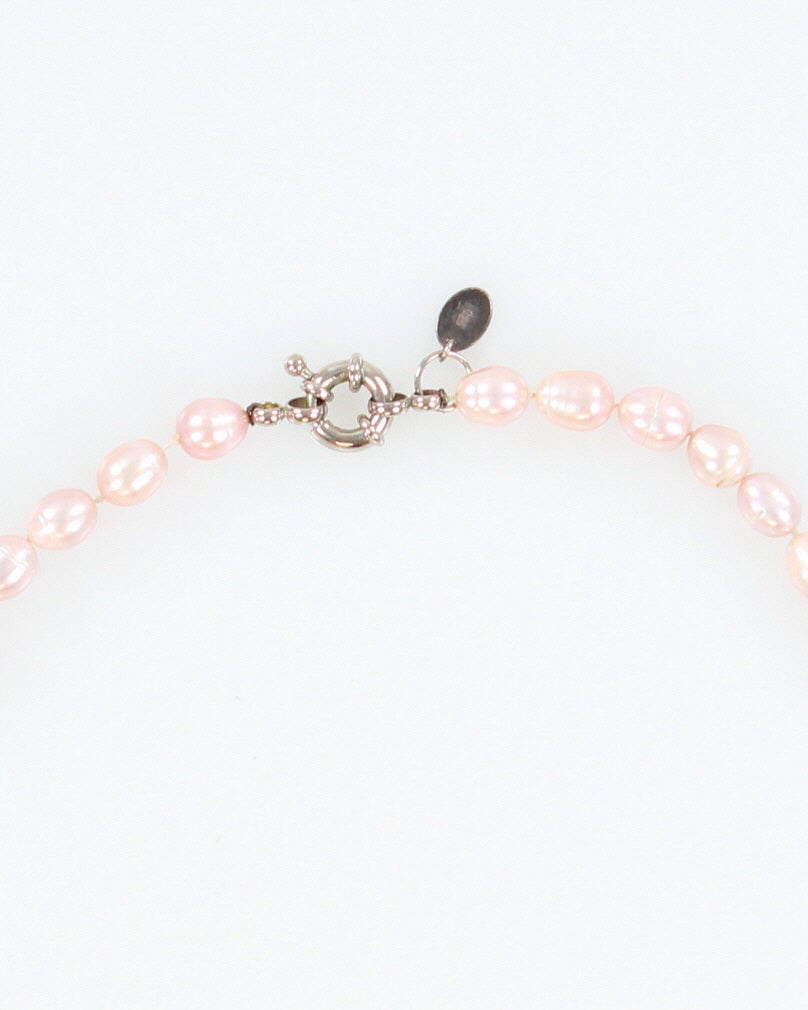 Kitale Blush Pink Freshwater Pearl Choker Necklace - O/S