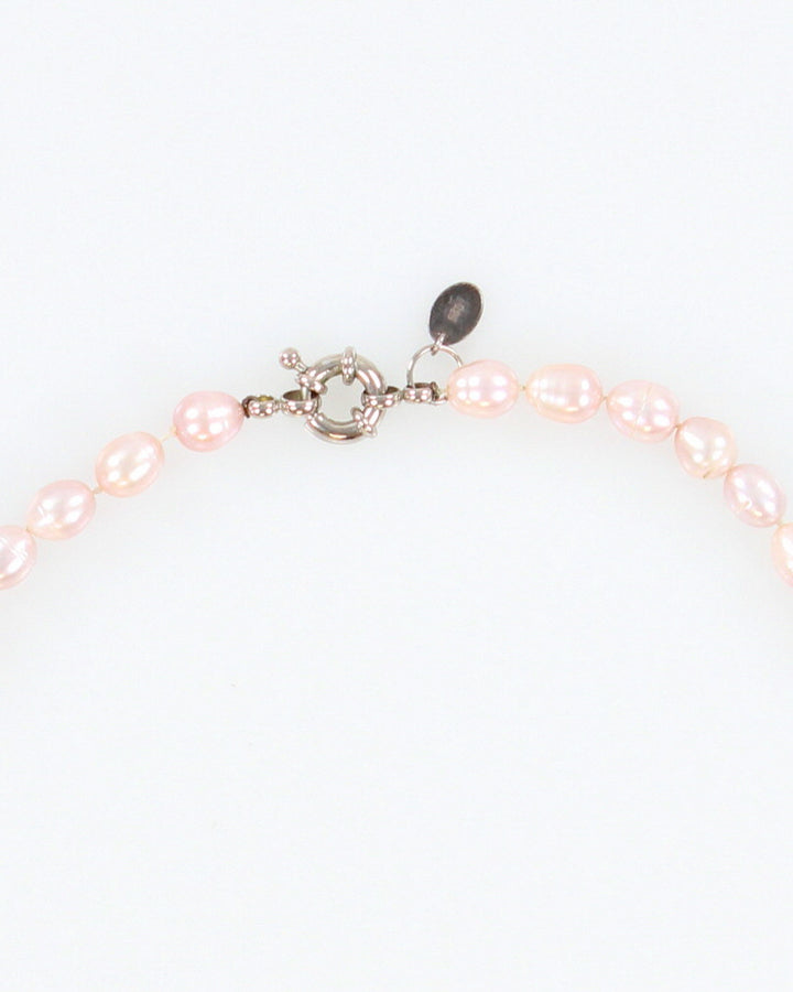 Kitale Blush Pink Freshwater Pearl Choker Necklace - O/S