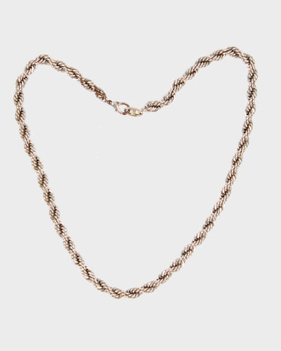 Vintage 18 Karat Gold Plated Chunky Chain Necklace - O/S