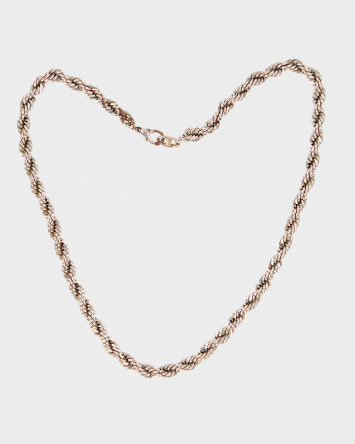 Vintage 18 Karat Gold Plated Chunky Chain Necklace - O/S
