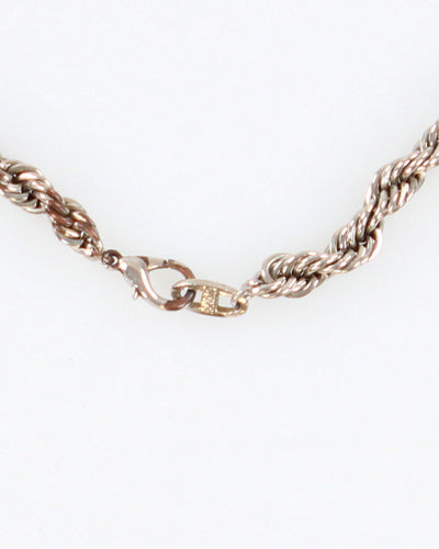 Vintage 18 Karat Gold Plated Chunky Chain Necklace - O/S