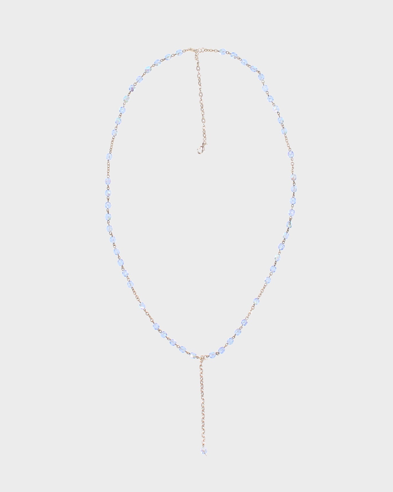 Vintage 90s Blue Beaded Double Layer Necklace - O/S