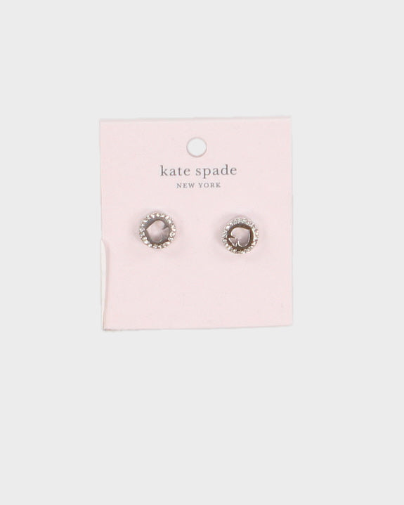 Kate Spade Spot The Spade Silver Earrings - O/S