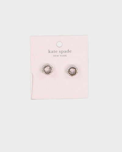 Kate Spade Spot The Spade Silver Earrings - O/S