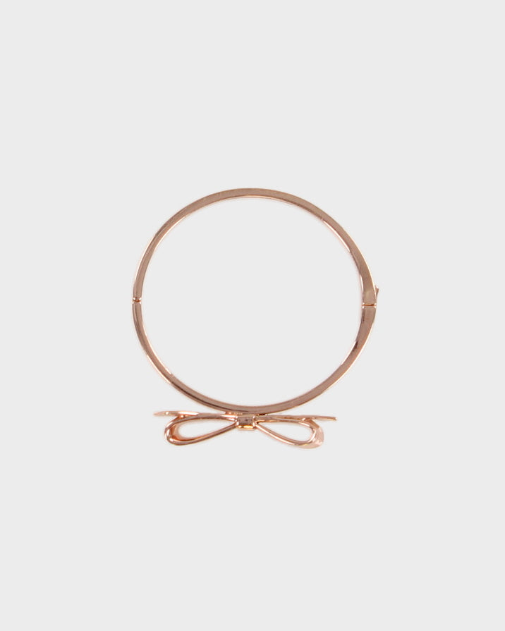 Kate Spade Rose Gold Bow Bangle - O/S