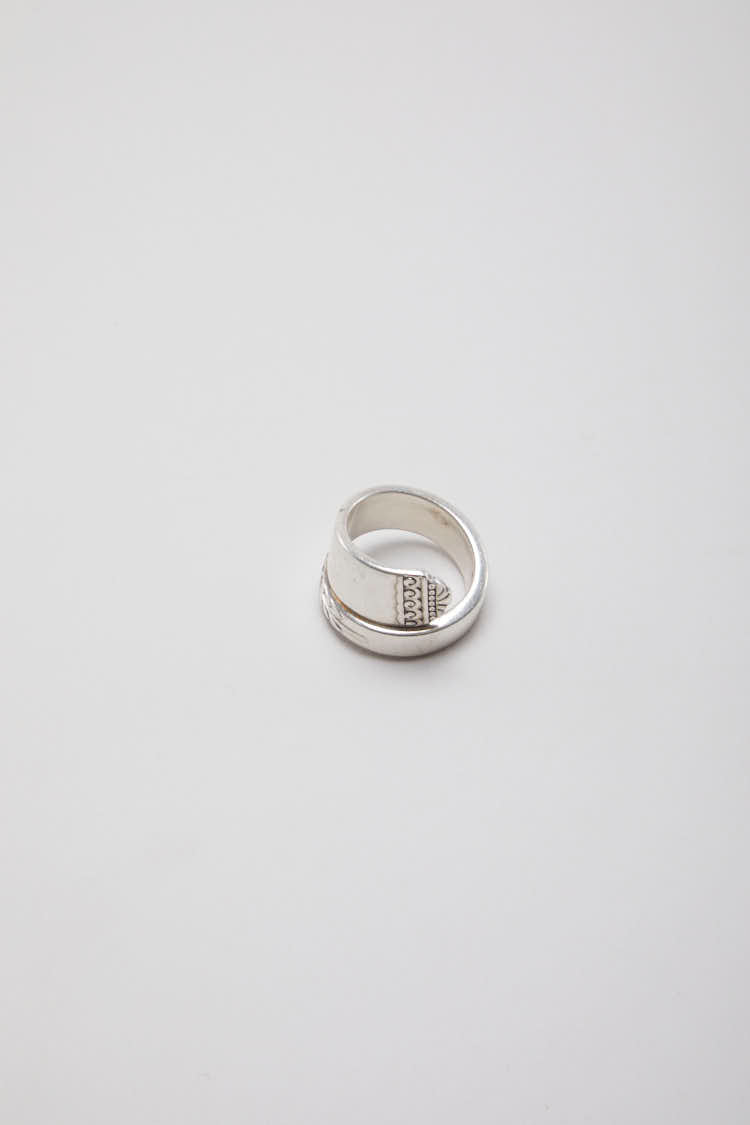 Vintage 80's Silver Spoon Ring