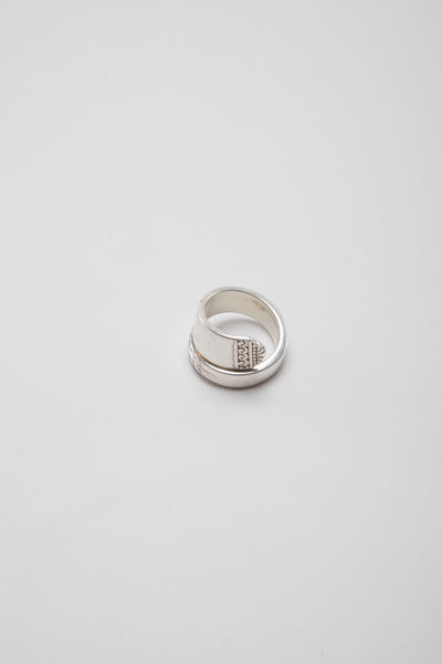 Vintage 80's Silver Spoon Ring