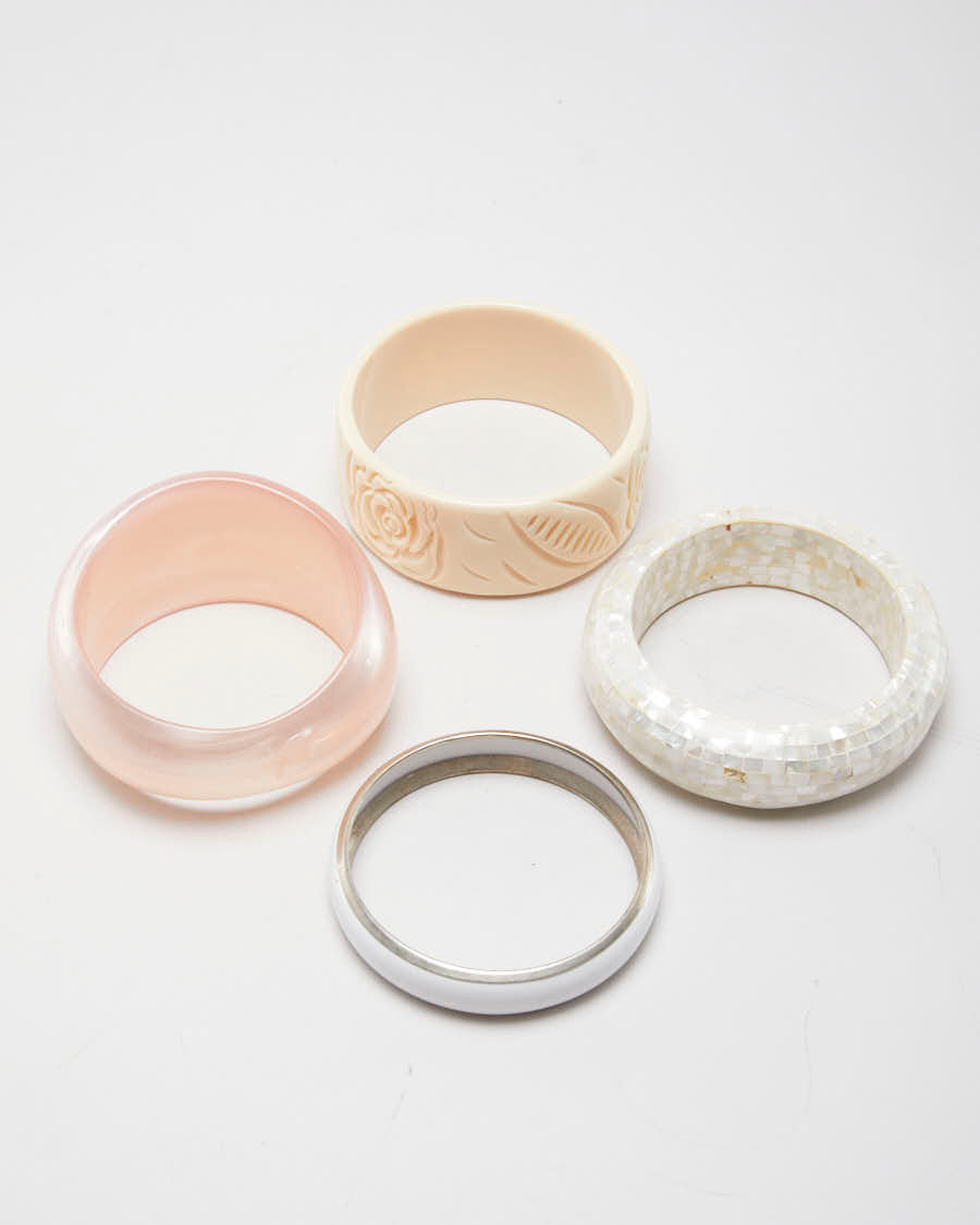 Vintage Blush Set of 4 Bangles