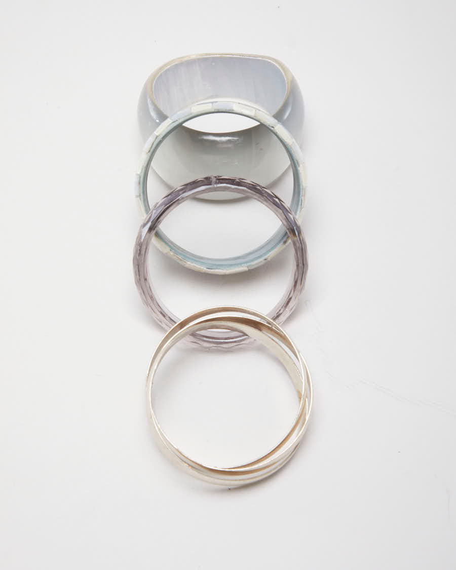 Vintage Grey Set of 4 Bangles