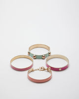 Modern Enamel Set of 4 Bangles