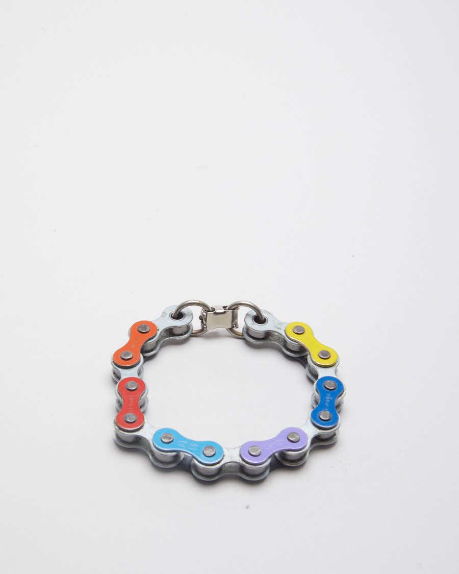 Vibrant Bike Chain Bracelet - O/S