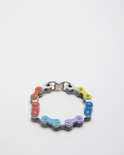 Vibrant Bike Chain Bracelet - O/S