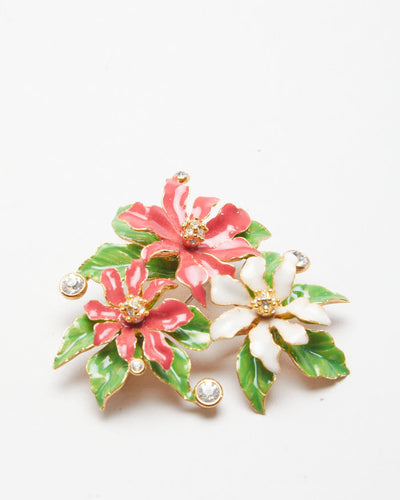 Vintage Floral Lily Brooch by Buttler