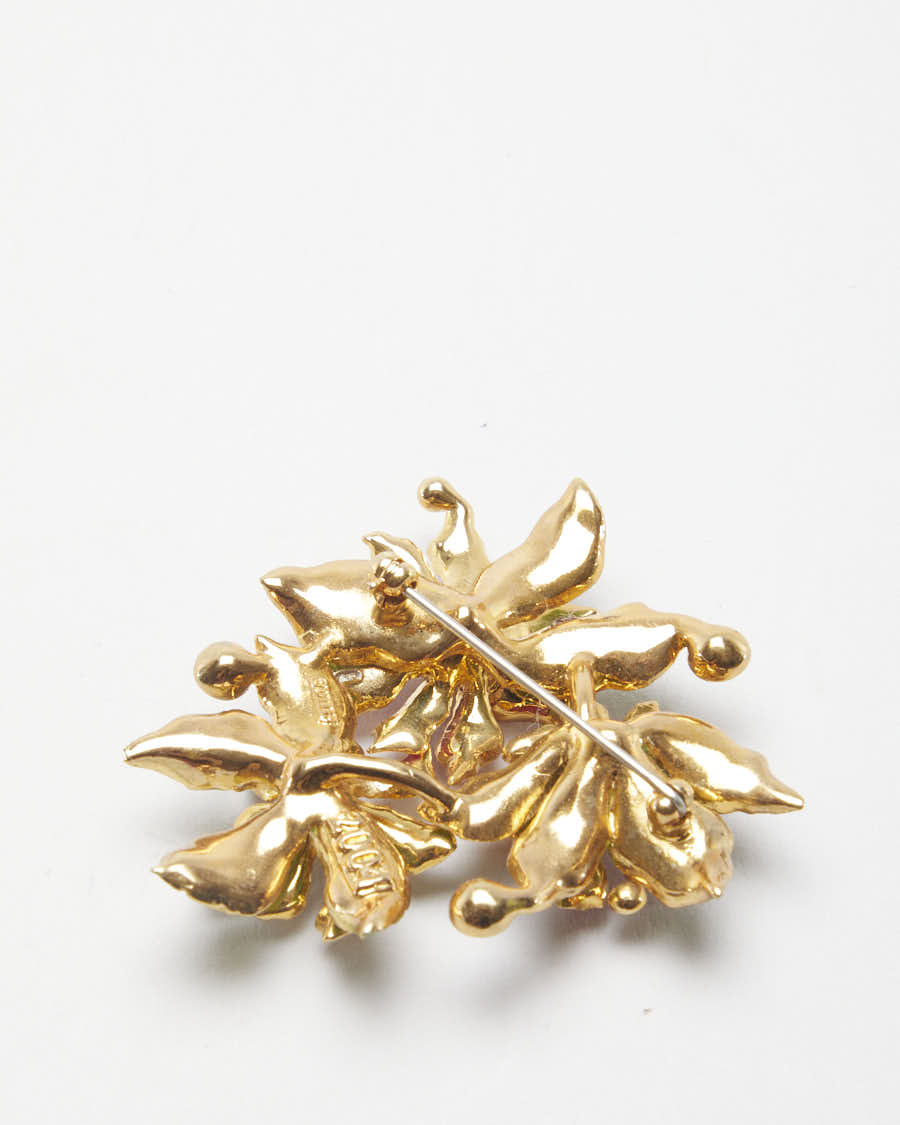 Vintage Floral Lily Brooch by Buttler