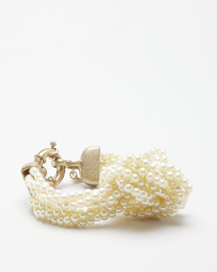 Vintage Pearlesque Knot Bracelet