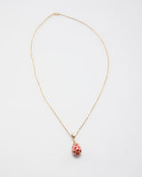 Vintage Red Egg Necklace