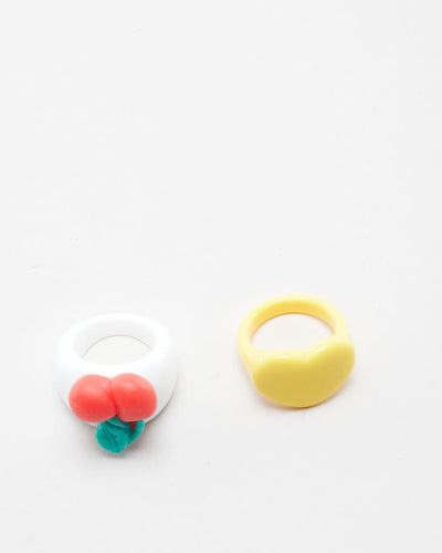 Y2K Summer Set of Two Rings - Size 8.5