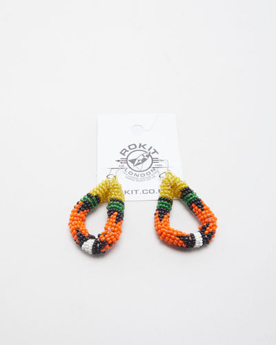 Vintage Hand Made Beaded Earrings