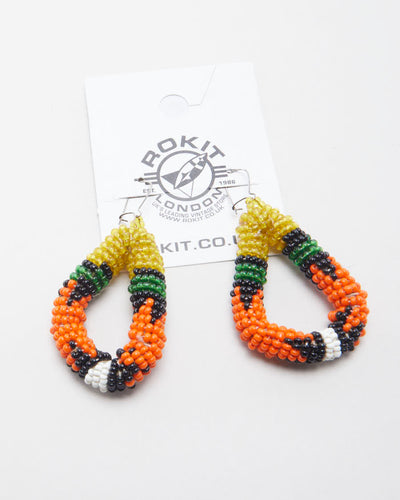 Vintage Hand Made Beaded Earrings