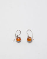 Silver Amber Earrings
