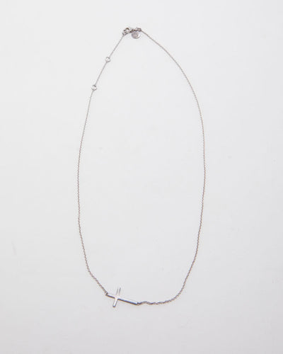 Stella & Dot 925 Silver Cross Necklace