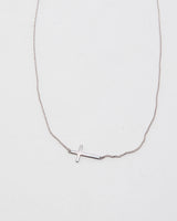 Stella &amp; Dot 925 Silver Cross Necklace