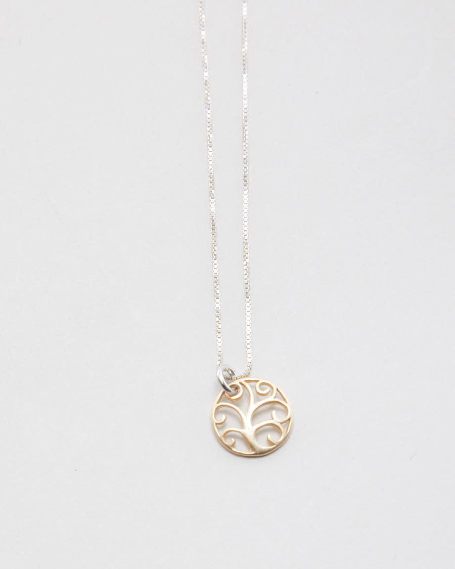 925 Silver Tree Pendant Necklace