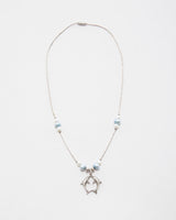Vintage Beaded Dolphin Pendant Necklace