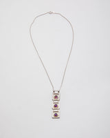 Vintage 925 Silver Tiered Pendant Necklace
