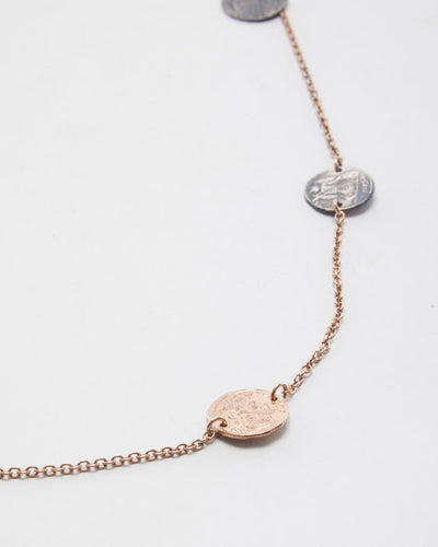 Vintage 925 Copper/Silver Coin Necklace