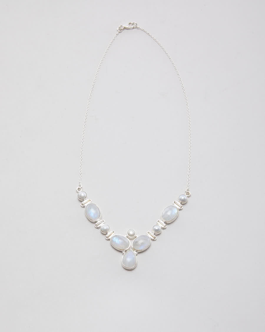 925 Silver Moonstone Necklace