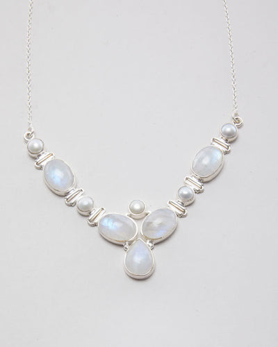 925 Silver Moonstone Necklace