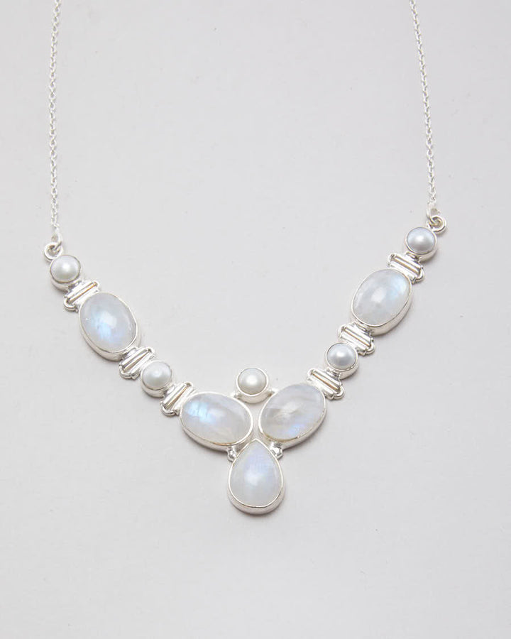 925 Silver Moonstone Necklace