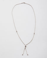 Vintage 925 Silver Beaded Tassel Necklace
