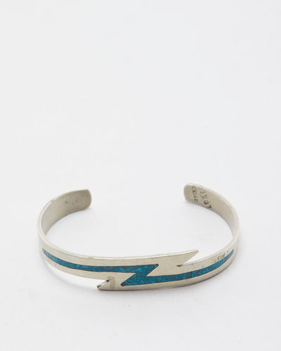 Vintage Turquoise Lightning Bolt Bracelet