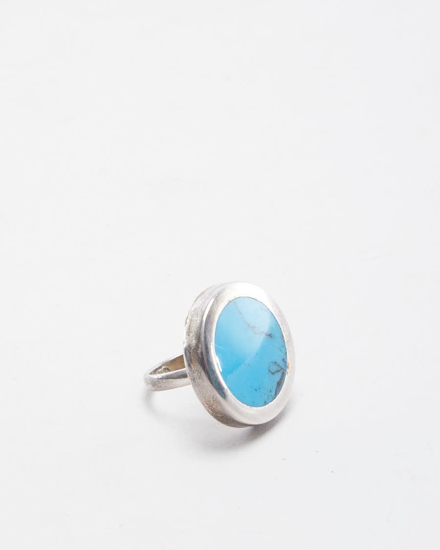 Vintage 925 Silver Turquoise Ring