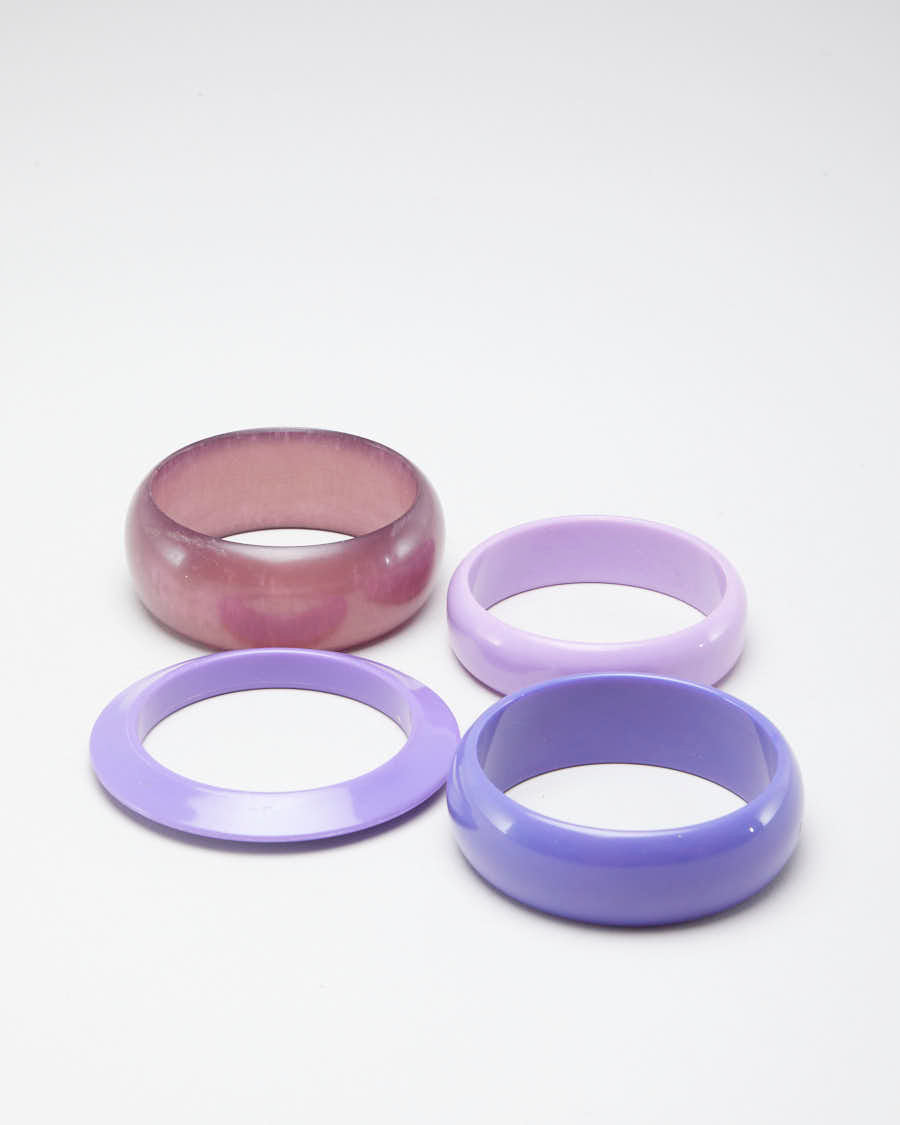Y2K Purple Set of 4 Bangles – Rokit
