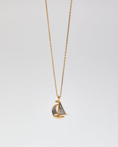 Juicy Couture Gold Colour Boat Charm Necklace